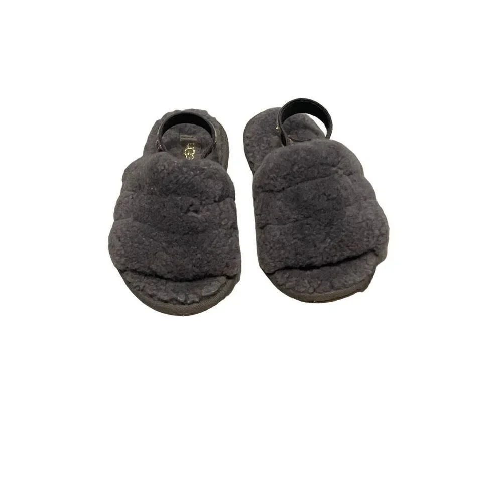 UGG Fluff Yeah Slides Purple Toddler Girl Size 10